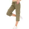 Womens Capris With Pockets Loose Fit Casual  Pants Dressy Lightweight Ladies Baggy Cargo Pants For Hiking