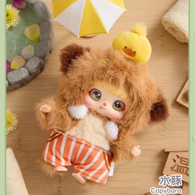 Kitten Holiday Hot Spring Series Plush Blind Box Mystery Surprise Cute Doll Pendant Soft Plush Toy Gift For Girls