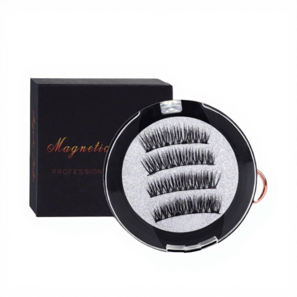 Private Label Customized Box Easy to Apply Reusable Natural Look Eyelashes Half Magnetic Lashes No Glue
