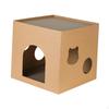 Cat Box Cats Bed, Corrugated Cardboard House, House Scratching Board for