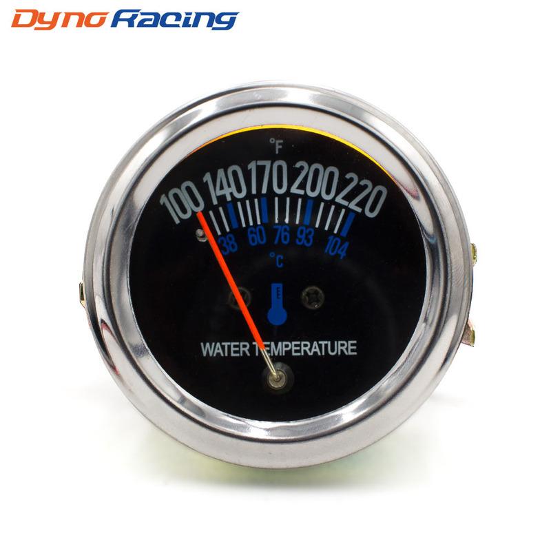 2inch 52mm Electrical Mechanical Car 12V DC Water temp Temperature Gauge Black Face Fahrenheit Water Temp meter