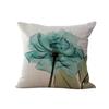 Beautiful Flower Printing Cushion Cover Plants Cotton Linen Throw Pillow Case Decorative Pillowcase For Sofa Cushion Cover Zt105