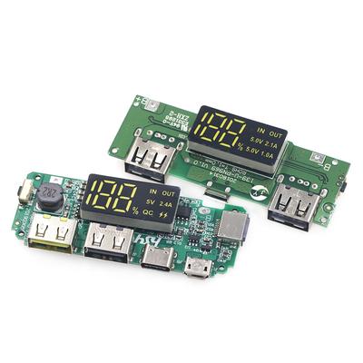 Светодиодный двойной USB 5 В 2,4 А Micro/Type-C Usb мобильный блок питания 18650 зарядный модуль зарядное устройство для литиевой батареи