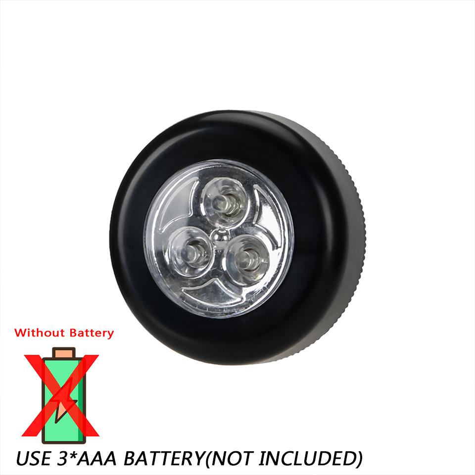 Мини-ночник с 3 светодиодами, прикроватный светильник для лестницы, туалета, ночник для чтения в комнате, внешний светильник на батарейках типа ААА