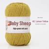 Пряжа из 4 нитей combed milk cotton (хлопок с молочным протеином) в мотке, для вязания спицами и крючком своими руками: Идеально для детских свитеров и шарфов