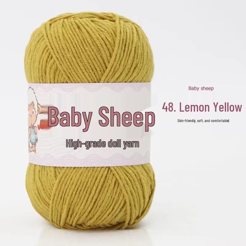 Пряжа из 4 нитей combed milk cotton (хлопок с молочным протеином) в мотке, для вязания спицами и крючком своими руками: Идеально для детских свитеров и шарфов