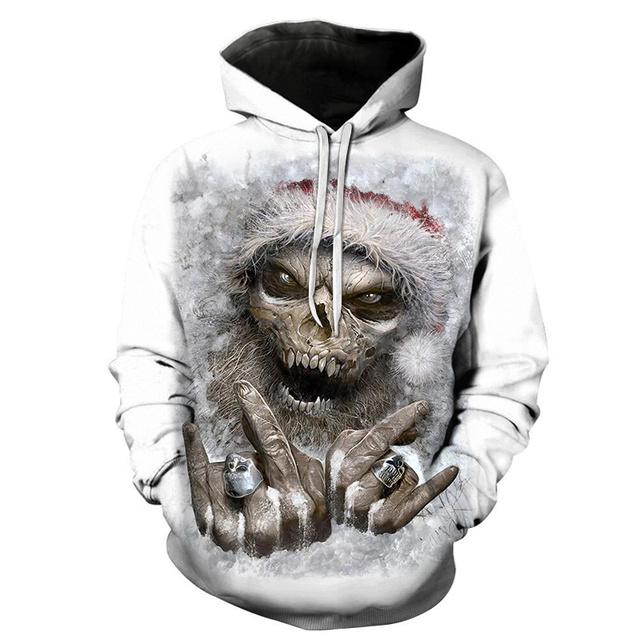 Men's Hoodie 3d Print, Horror Theme Hoodie Fashion Autumn and Winter Men's Sportswear
