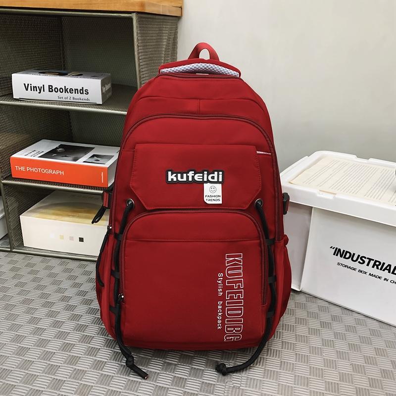 Студенческий рюкзак большой емкости с буквенным принтом, мужская спортивная дорожная сумка для спорта на открытом воздухе, женский компьютерный рюкзак