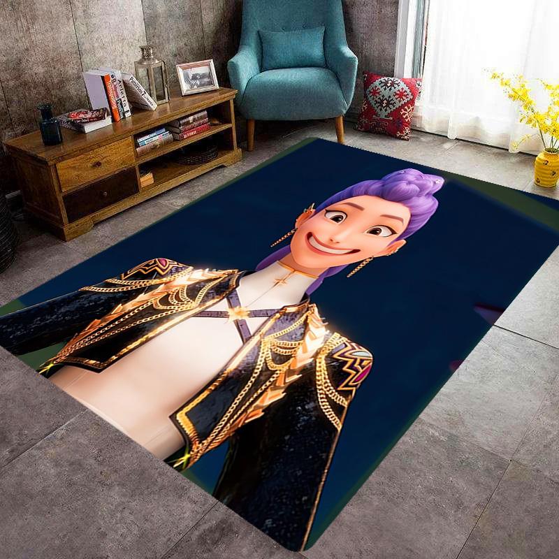 K-Pop Demon Hunters: Netflix Animation carpet floor mats Doormat Bathroom mat Office chair cushion Fashion