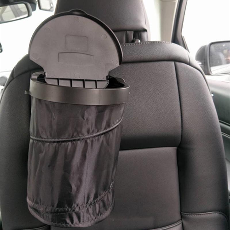 Складной автомобильный мусорный бак с крышкой — компактное решение для хранения в автомобиле