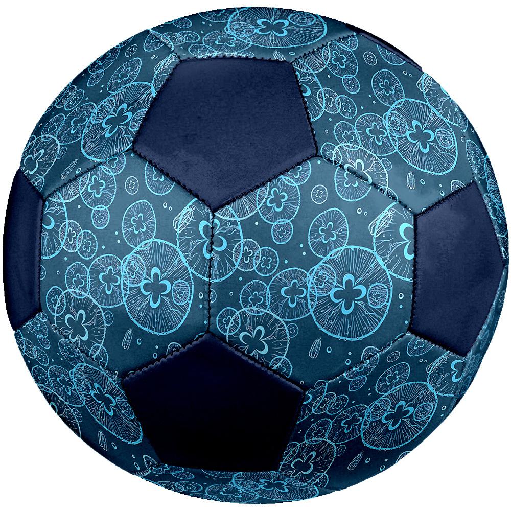 1PC Blue Mushroom Soccer Ball Size 5 Football Machine Sewn Indoor/Outdoor Universal Football A35