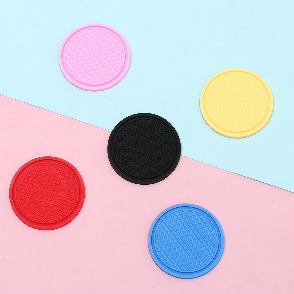 Cup Holder Insert Coaster Non-Slip Mat Flower Teacup Drink Coaster Coaster Car Cup Mat Car Coasters