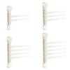 Suction Cup Rotating Towel Rack Without Drilling Required Space Saving Double Rack for Bathroom or Kitchen Hanging