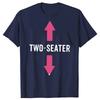 Graphic Cotton Streetwear Short Sleeve Gifts Summer Two-Seater T-shirt Two Seater Funny Adult Humor Dad Joke T Shirts