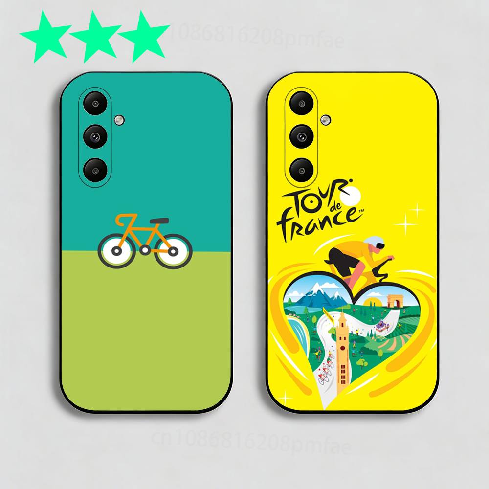 Bike Tour de France Phone Case For Samsung Galaxy A13,21s,22,31,32,40,52,71,A91 Soft Black Shell