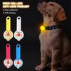 LED Dog Cat Collar Glowing Pendant Waterproof Pet Necklace Pendant  Dog Cat Accessories