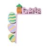 Easter Bunny Door Corner Decoration Farmhouse Rustic Colorful Egg Carrot Rabbit Ears