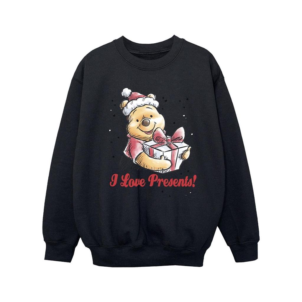 Disney Girls Winnie The Pooh Love Presents Sweatshirt