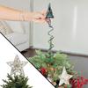 Christmas Tree Topper Holder Universal Twist-On Tree Topper Stabilizer Metal/Plastic Green Support Rod Fits All Base Types Holiday