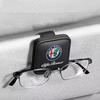 AZXL7 Car Sunglasses Holder Magnetic Leather Clip Ticket Holder For Alfa Romeo giulia stelvio giulietta 159 147 156 166 Car Accessorie