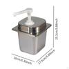 2.3L Sauce Dispenser Pump for Condiments, Manual Press Tool Kitchen And Bar
