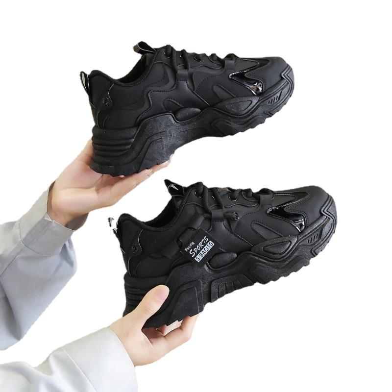 Модная женская обувь на платформе, уличная повседневная обувь на шнуровке, дышащие массивные кроссовки, женские нескользящие Zapatillas Mujer