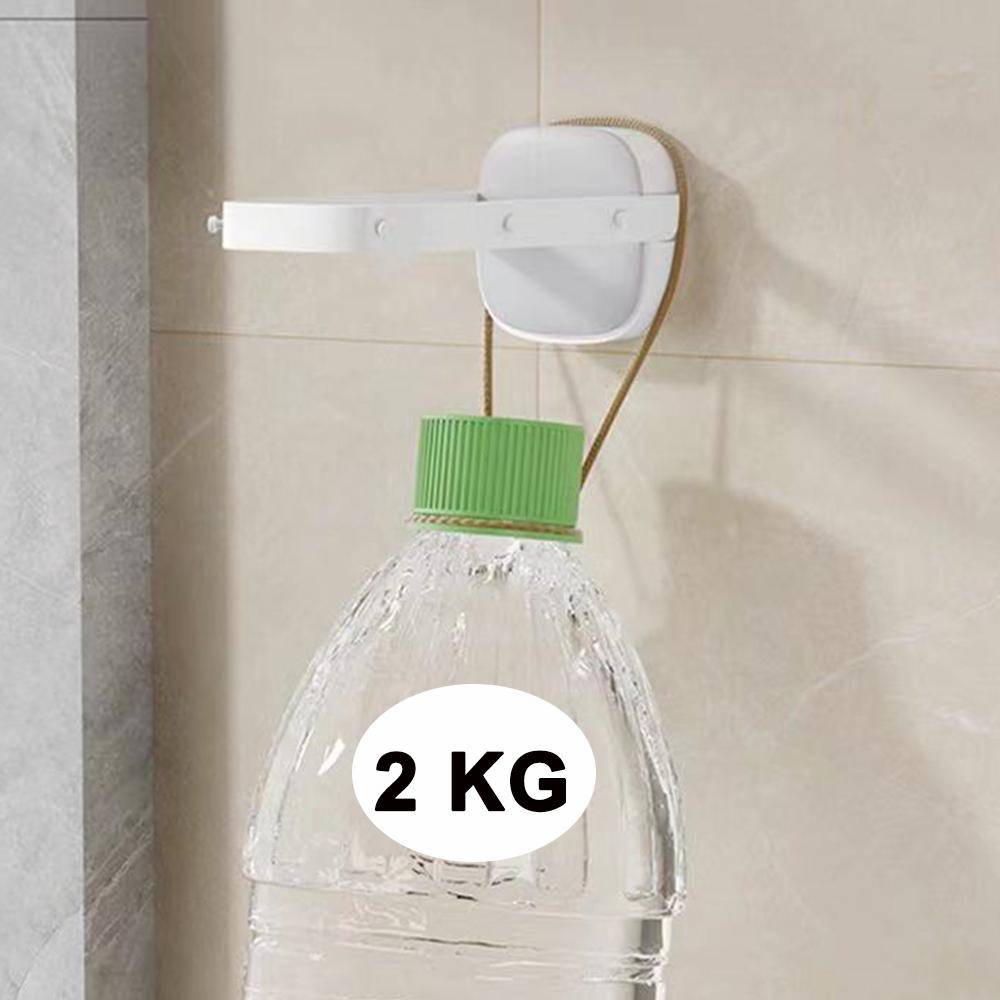 1Pcs Terrace Folding Portable Plastic 6 Holes Hanger Wall Hanging Self-adhesive Travel Clothes Drying Rack Organizer Shelf