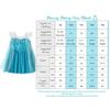 Dressy Daisy Toddler Snow Princess Light Tulle Size for and Sizes Months Girls' Dress, Blue, Skirt, 90, Halloween, Christmas, Parties, 12-18