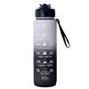 1000ml Colorful Frosted Water Bottle Motivational Drinking Bottle Sports Water Bottle With Time Marker Portable Reusable Cups