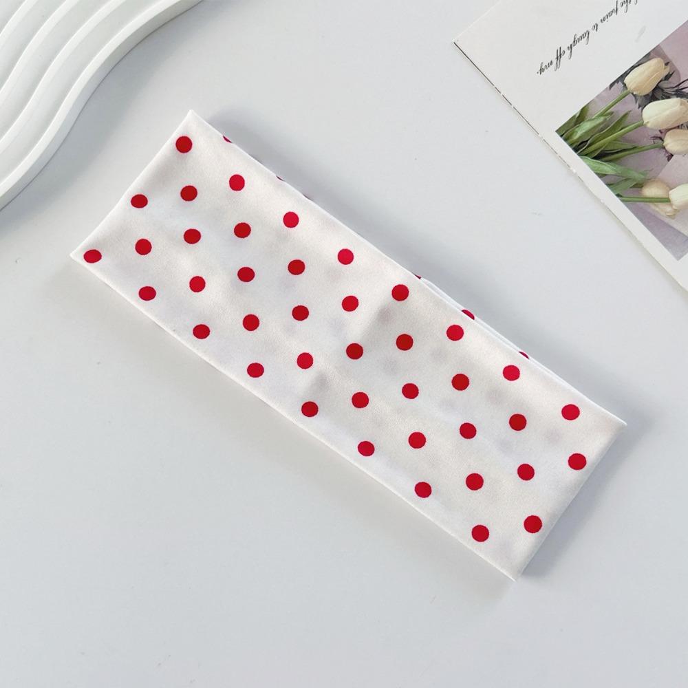 Elastic Polka Dot Headband Stretch Wide Headband Hair Hoop Yoga Elastic Hair Band Photo Props