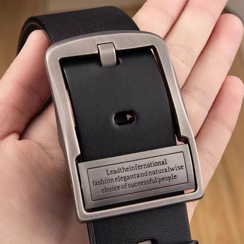 Новый кожаный мужской ремень из воловьей кожи, модный металлический сплав с пряжкой для взрослых, роскошные брендовые джинсы, деловые повседневные мужские ремешки на талию, бренд