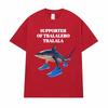 Funny Running Shark Meme T Shirt Supporter of Tralalero Tralala Graphic T-shirt Men Women Clothing Humor Casual Comfort T Shirts