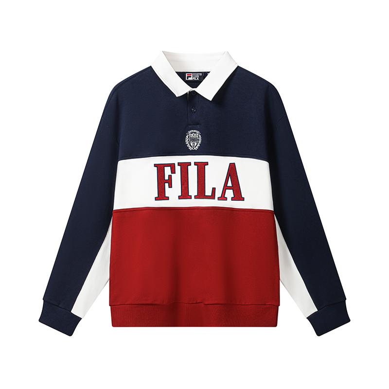 Fila Оригинальная Модная Удобная Повседневная Рубашка Поло Мужские топы Бордовый F11M639216FWI
