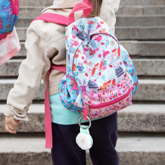 2 шт., прозрачный защитный чехол для держателя AirTag, чехол для трекера с брелоком, зажимом для ремня, портативный