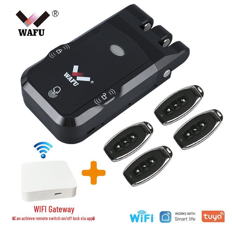 Home Electronic Induction Sliding Door Lock - Invisible Anti-theft, Wireless Card Swipe, Electric Control, Integrated Access Control Lock.