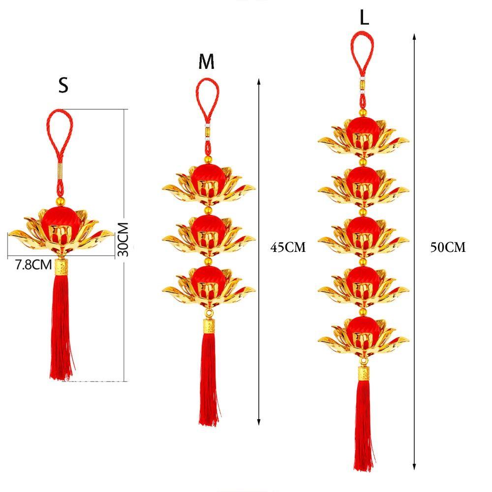 Chinese Style Hanging Lotus Flower Ornament Chinese Traditional Ornament  Housewarming Gift