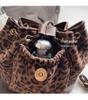 Leopard Print Vintage Small Backpack - Fashionable and Versatile Women's Bag for Autumn/Winter 2025.
