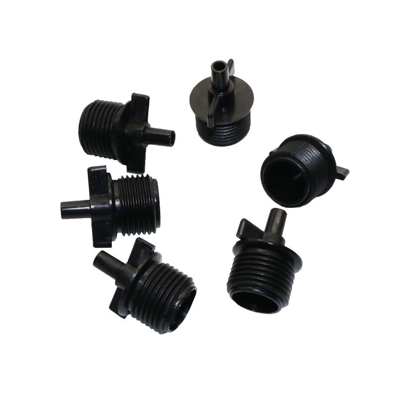 6pcs 1/2 Inch Adapter Connector Fountain Connector Garden Sprinkler Sprinkler System Accessories Gardening Tools Black