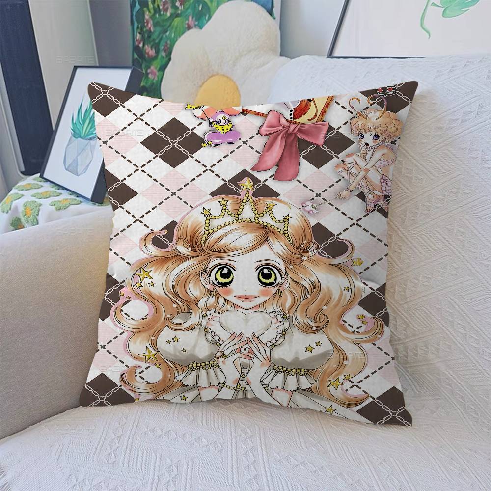 Аниме Сахарный сахар Руна Наволочка Полиэстер Подушки для дивана Декоративные накидные подушки Украшение дома Наволочка