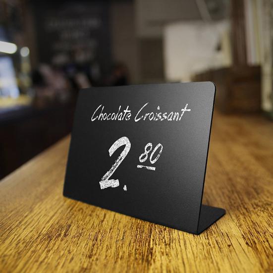 10 шт., мини-доска А-образной формы с жидкой ручкой, протирающей закругленные края, двусторонние ценники, принадлежности для хлебобулочных изделий