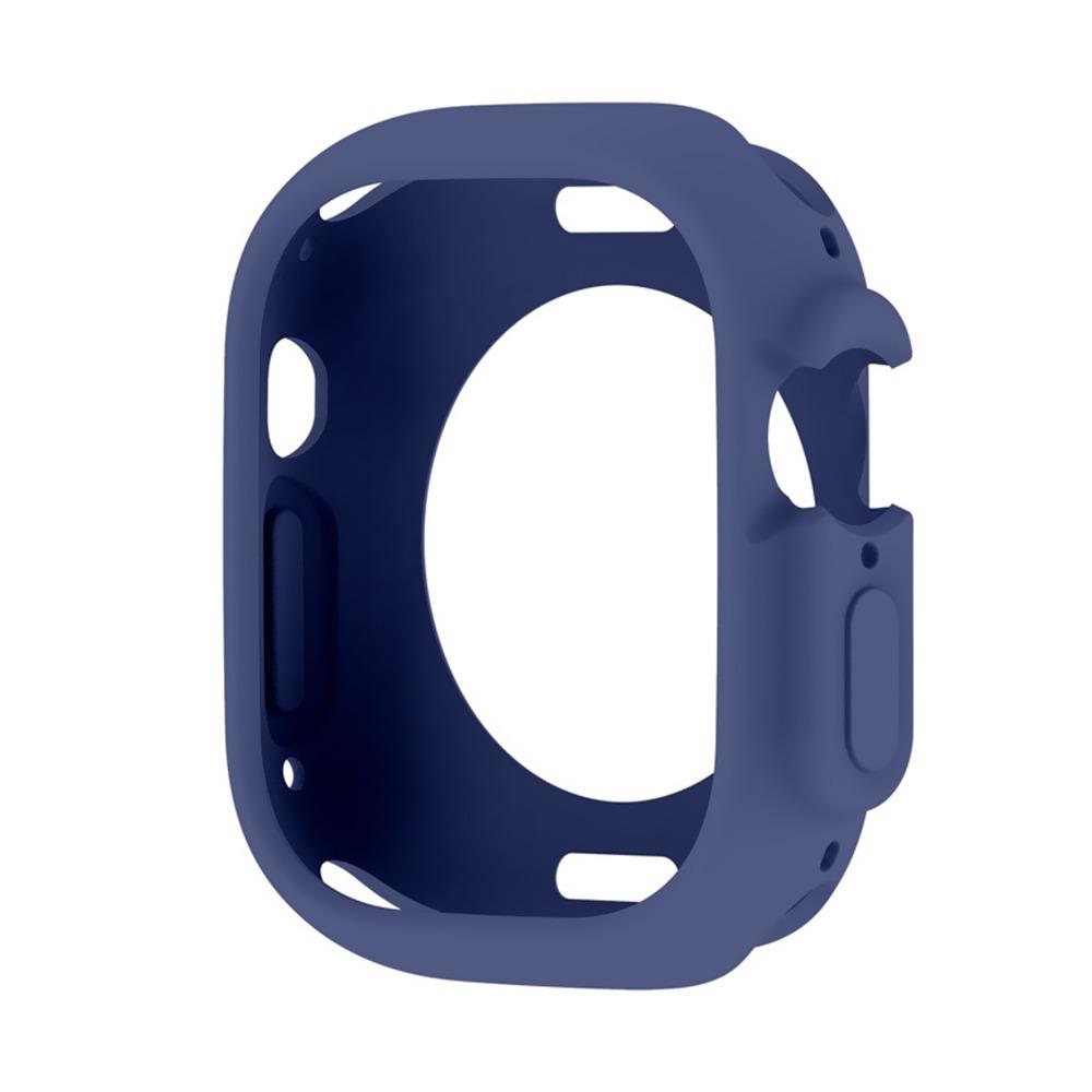 Полый силиконовый чехол, защитная пленка для экрана, защитная рамка для умных часов Apple Watch Ultra 49 мм