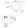 3-дюймовый сабвуферный динамик 6 Ом 30 Вт Мощный бас для домашнего кинотеатра и Bluetooth-совместимых устройств Динамичный звук