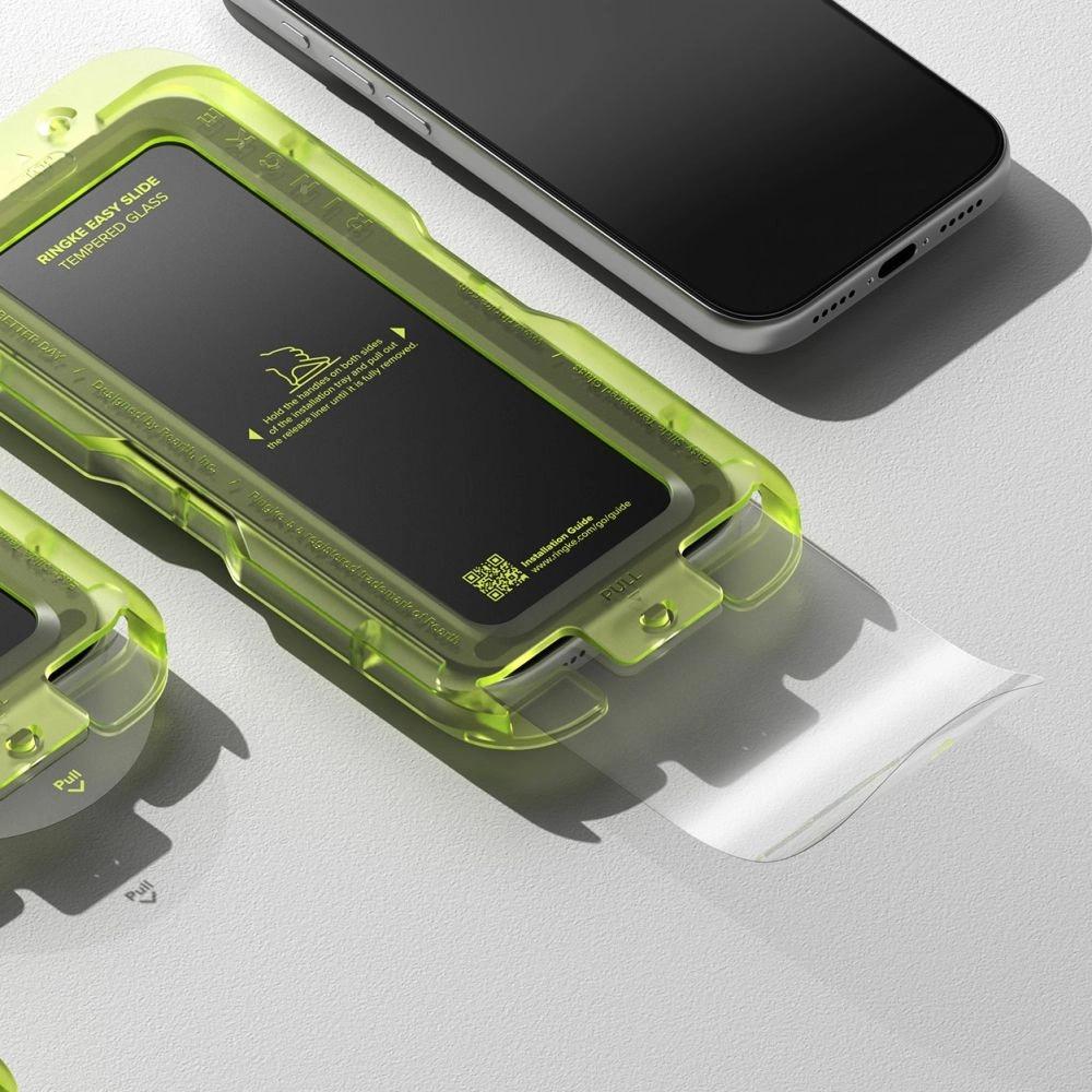 Szkło hartowane Ringke Easy Slide 2-pack na iPhone 17 Pro - czarne