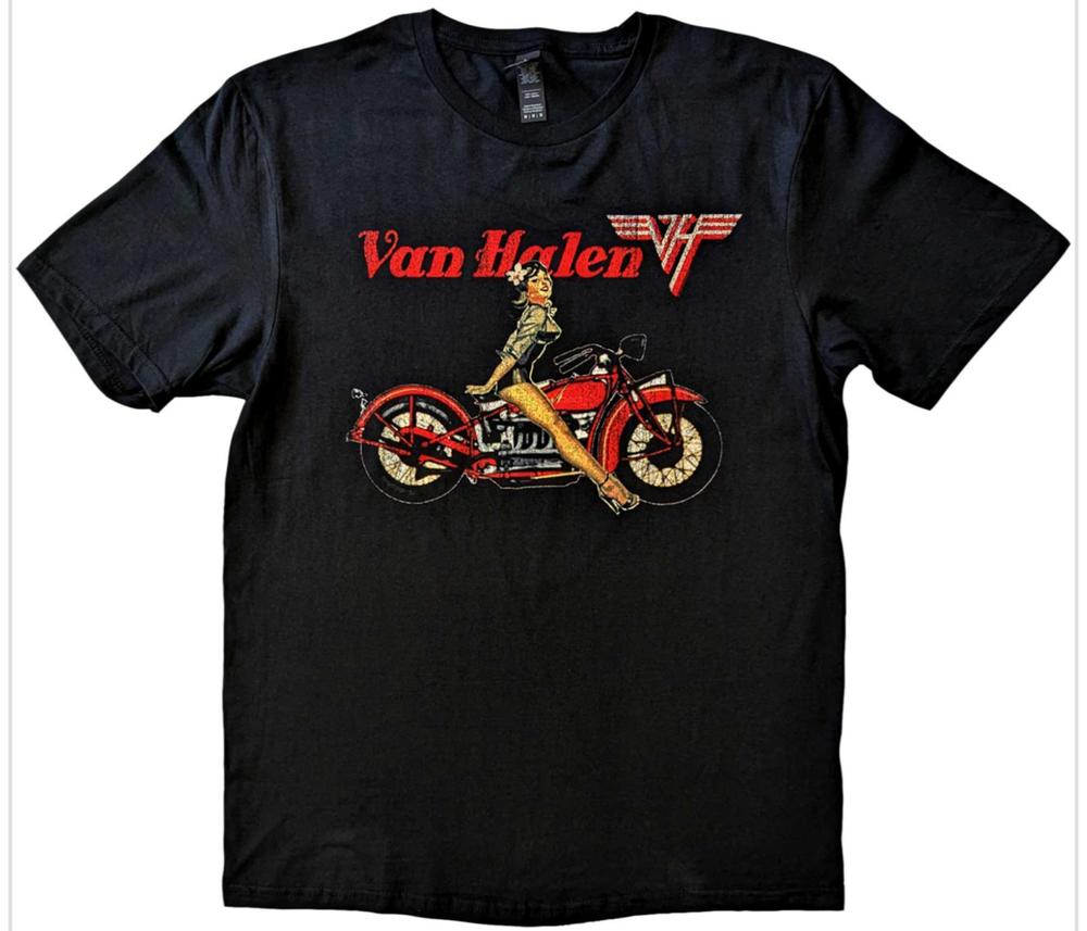 Футболка унисекс Van Halen Pinup с мотоциклетными товарами