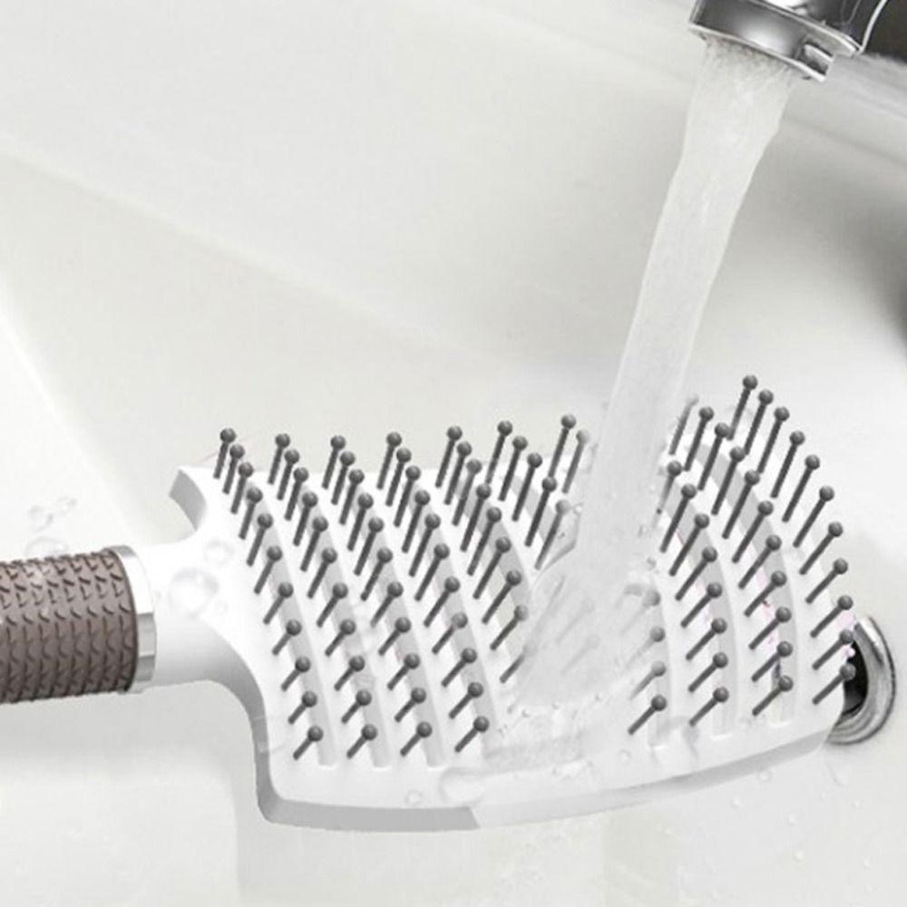 Curved Scalp Hair Brush Plastic Hairdressing Styling Tools New Massager Brush Curls & Straight