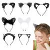 Sexy Black Cat Ears Head Bezel for Women Girls Cosplay Headwear Headband Girl Birthday Party Hair Accessories