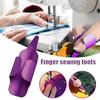 Effortless Open Design Finger Gloves Sewing Finger Pusher Cross Stitch Tools Sewing Accessories