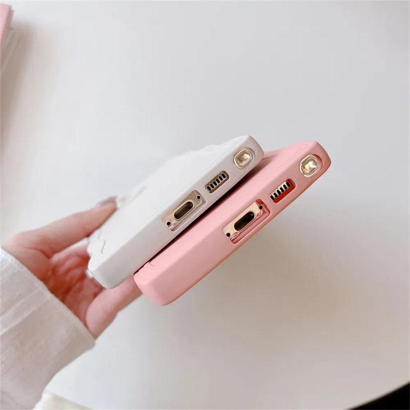 Симпатичный чехол с волнистыми краями для Samsung S23 Ultra S22 S21 Plus S20 FE ярких цветов