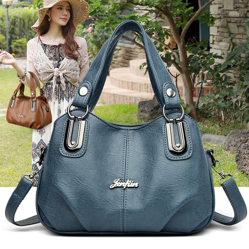 Handbag Three Layer Large Capacity Fashionable Women's Shoulder Bag Daily Commuting