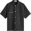 FW24 Pima Cotton Minimalist Classic Badge Sleeve Label Short Sleeve Shirt Unisex Shirts 811512410-V0029